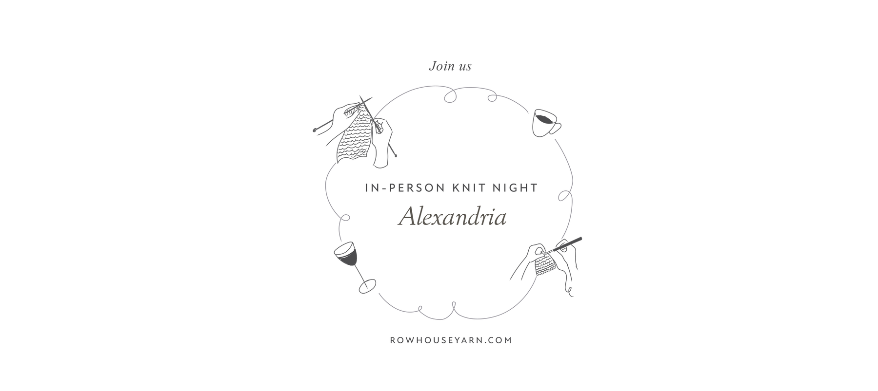 Join us for the Knit (or Crochet) Night in Alexandria VA on March 4th!