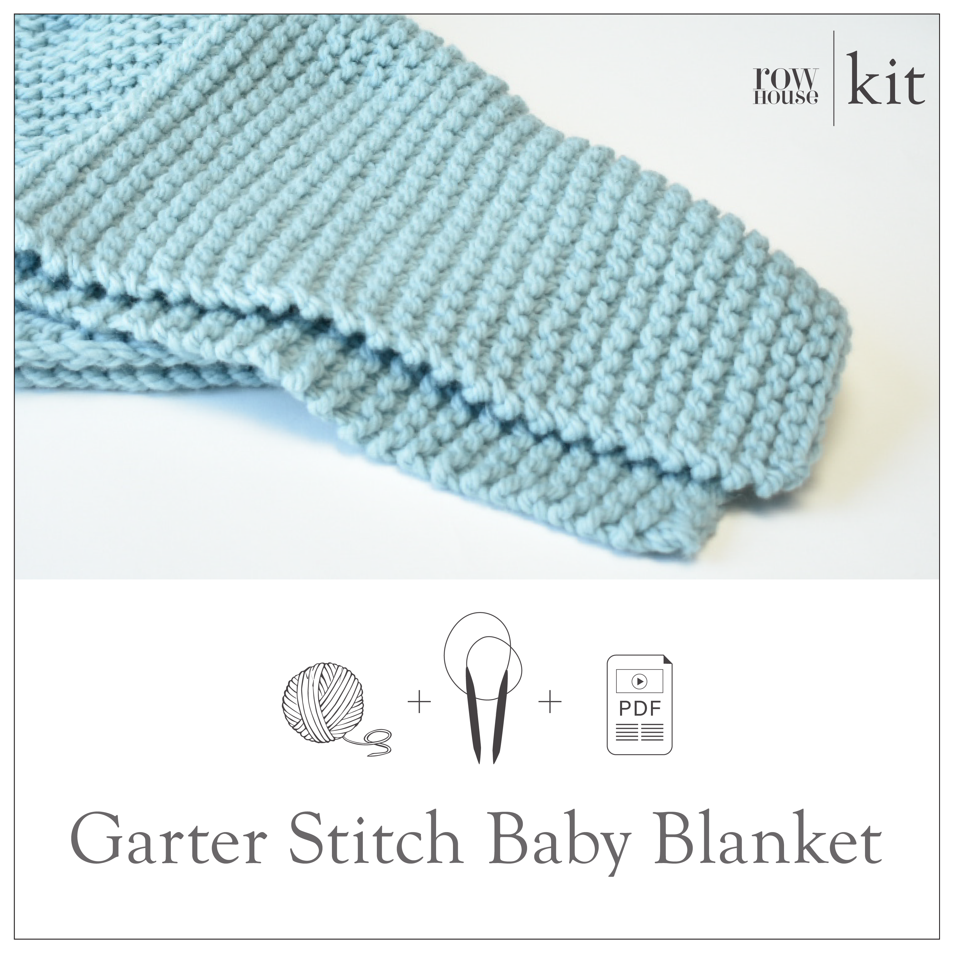 Knit Baby Blanket Garter Stitch