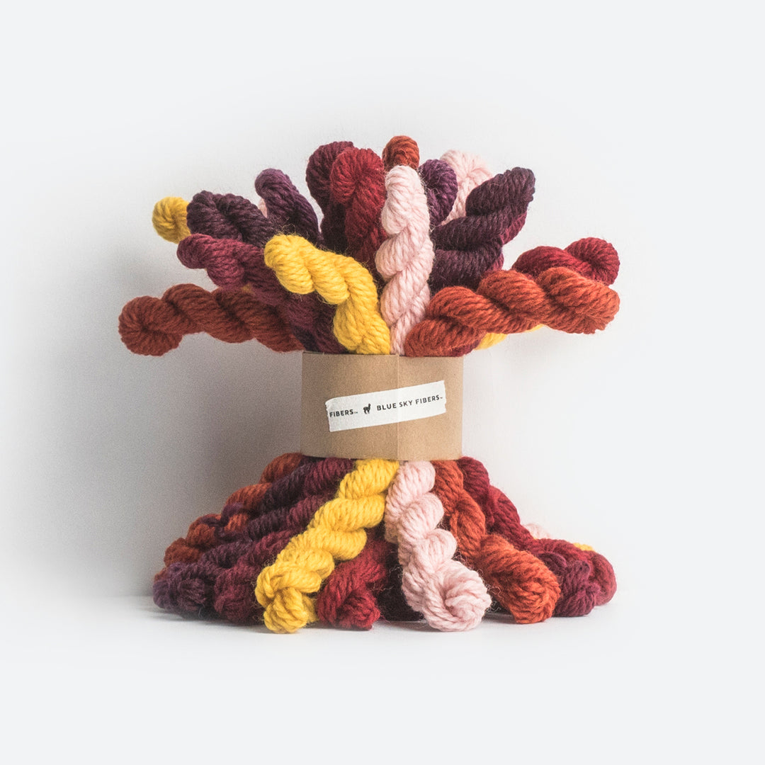 Woolstok Mini Hank Bundle (100% wool) - Warm