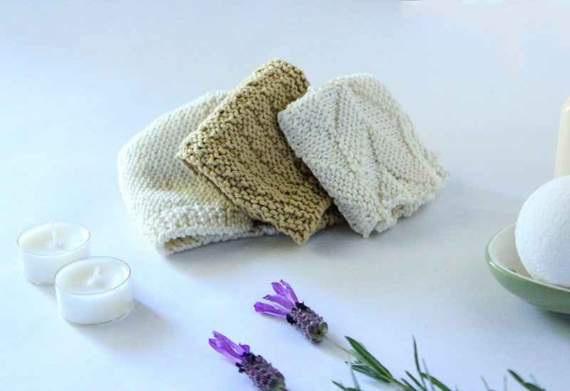 Need Some "You" Time?  Knit Our New Washcloths To Make Bathtime Special