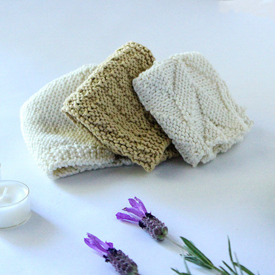 Need Some "You" Time?  Knit Our New Washcloths To Make Bathtime Special