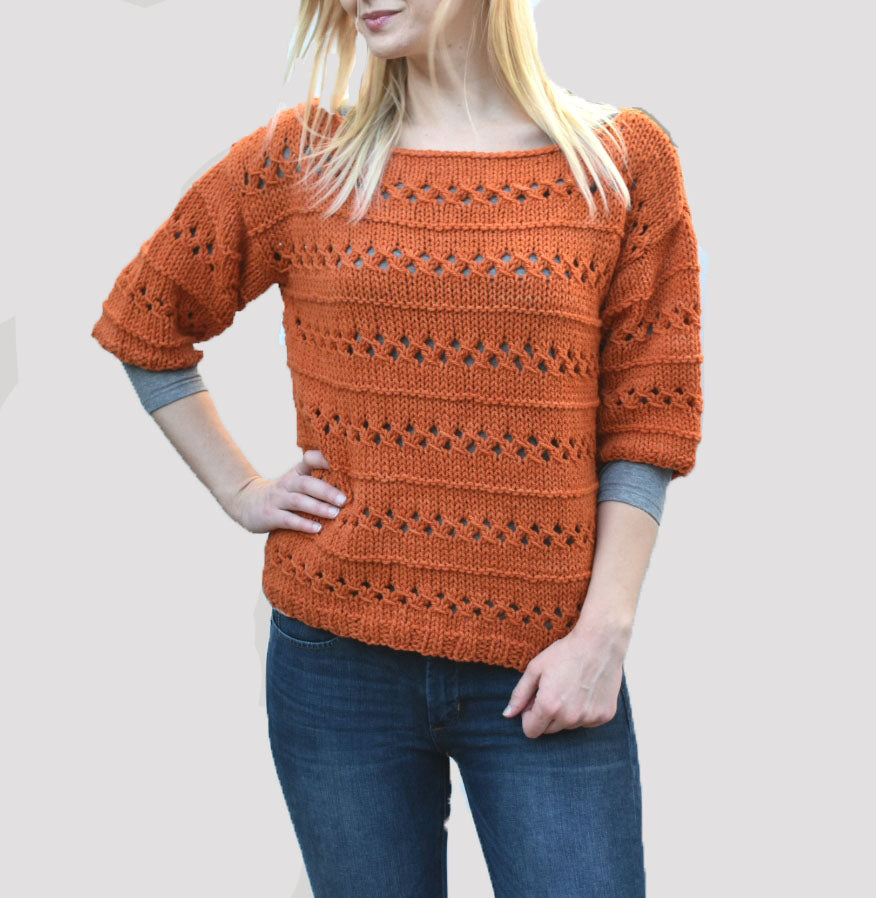 The Horizon Sweater - A Little Lace, A Little Layering