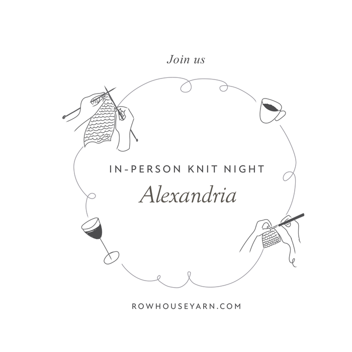 Join us for the Knit (or Crochet) Night in Alexandria VA on March 4th!