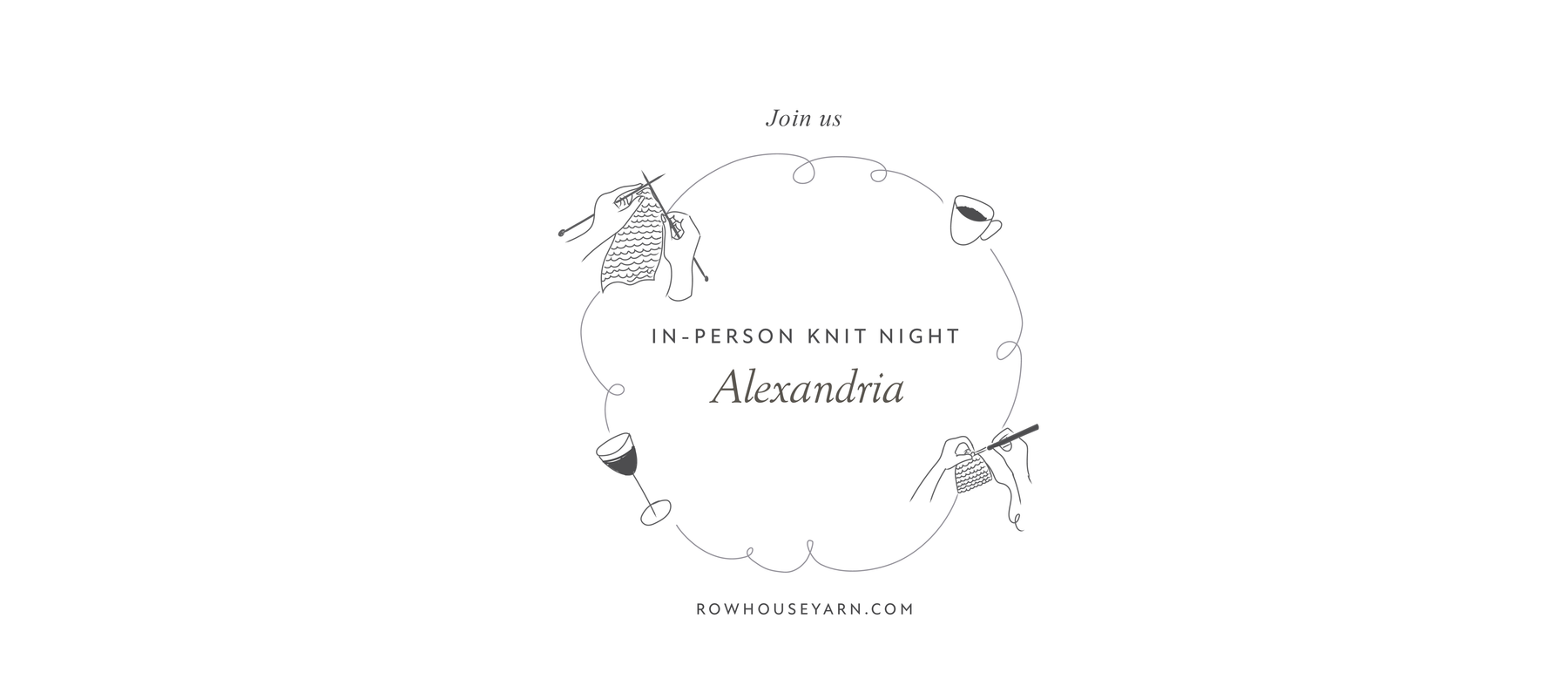 In-Person Knit (or Crochet!) Night in Alexandria, VA on March 3rd