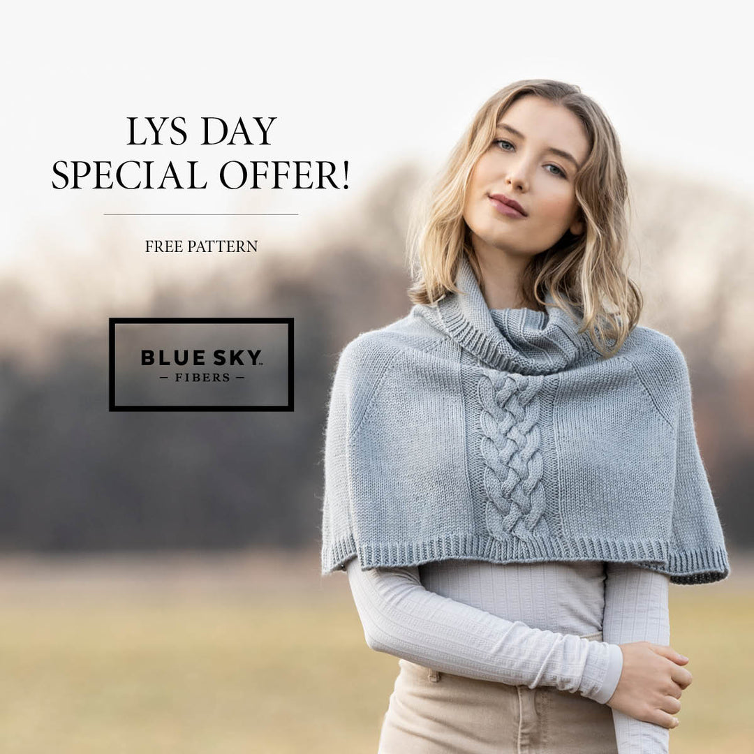 Get a Free Blue Sky Fibers Pattern Through April 18th