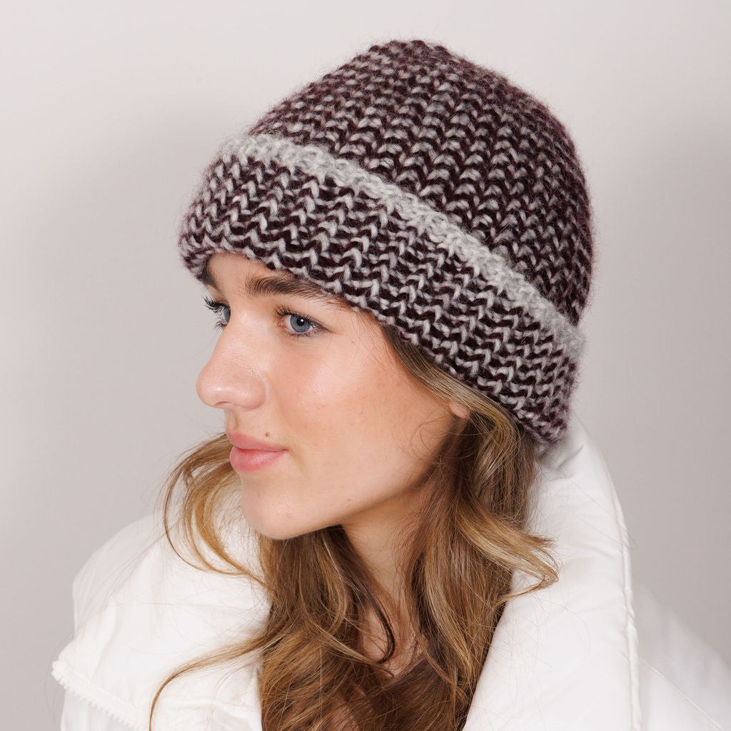 Rose Avenue Beanie - an Intermediate Level Design — Row House Yarn