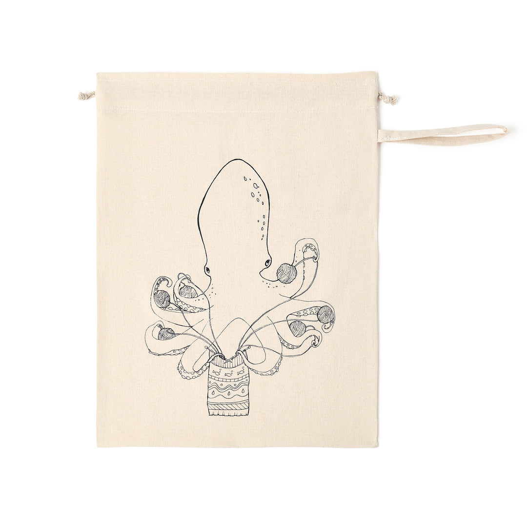 Knitting Octopus Project Bag
