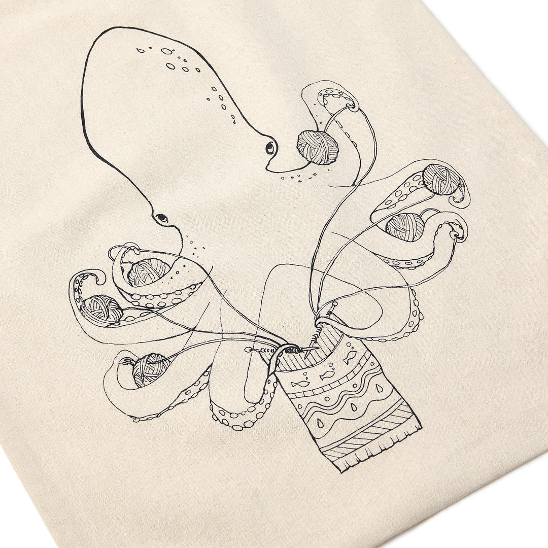 Knitting Octopus Project Bag