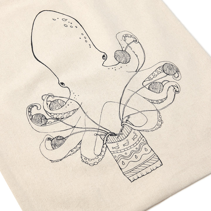 Knitting Octopus Project Bag