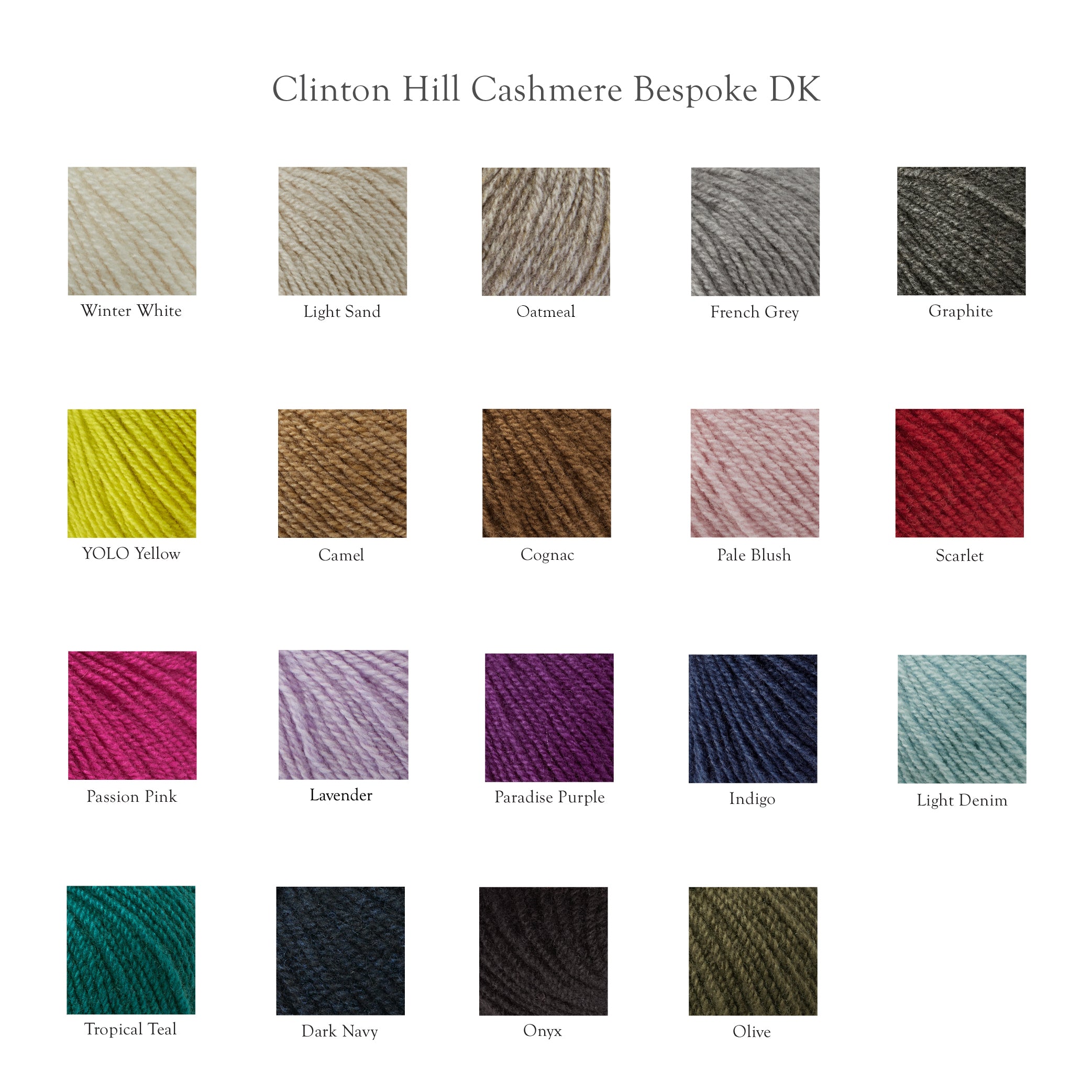 Bespoke DK Cashmere (100% cashmere) – Row House Yarn