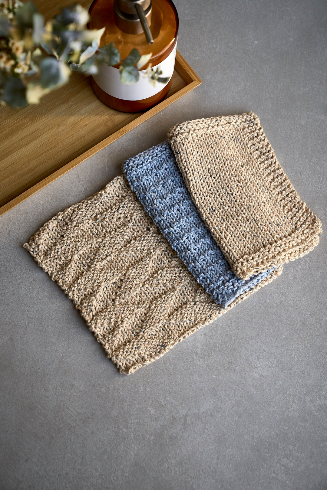 Kit Cloth Keep Me Clean Washcloth Kit - Beginner Knitting Pattern – Row House Yarn