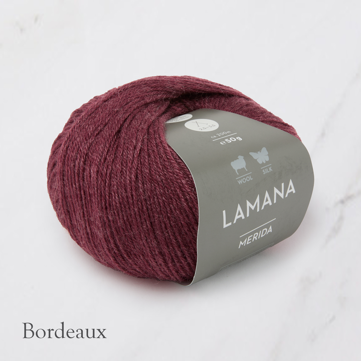 Merida (50% wool, 25% silk, 25% polyamide)