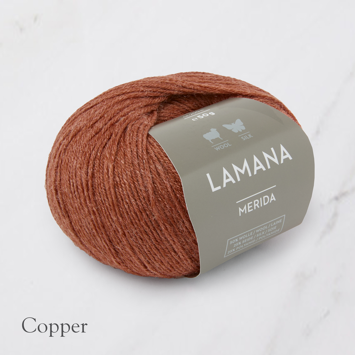 Merida (50% wool, 25% silk, 25% polyamide)