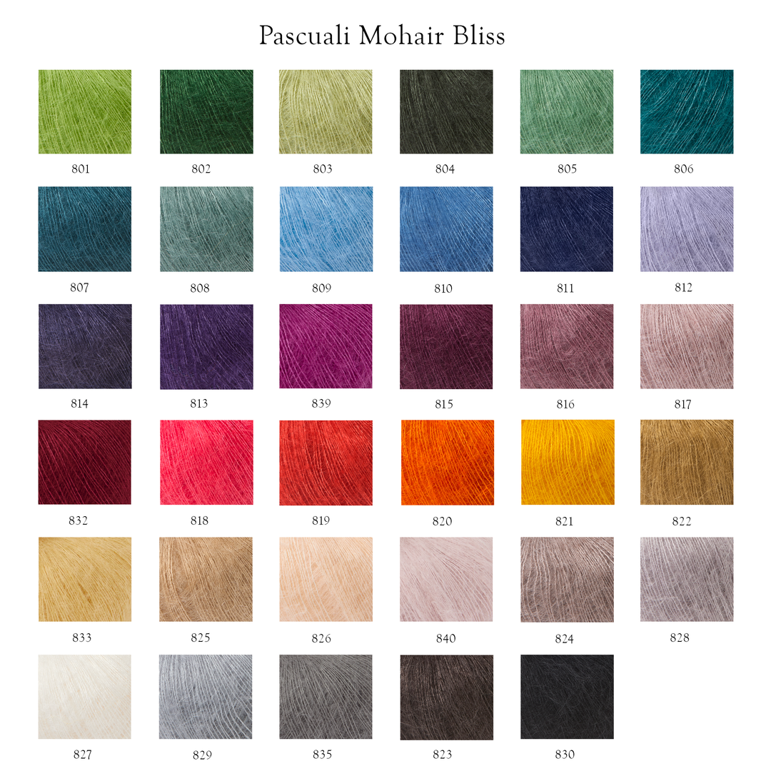 Mohair Bliss (60% superkid mohair, 40% silk)