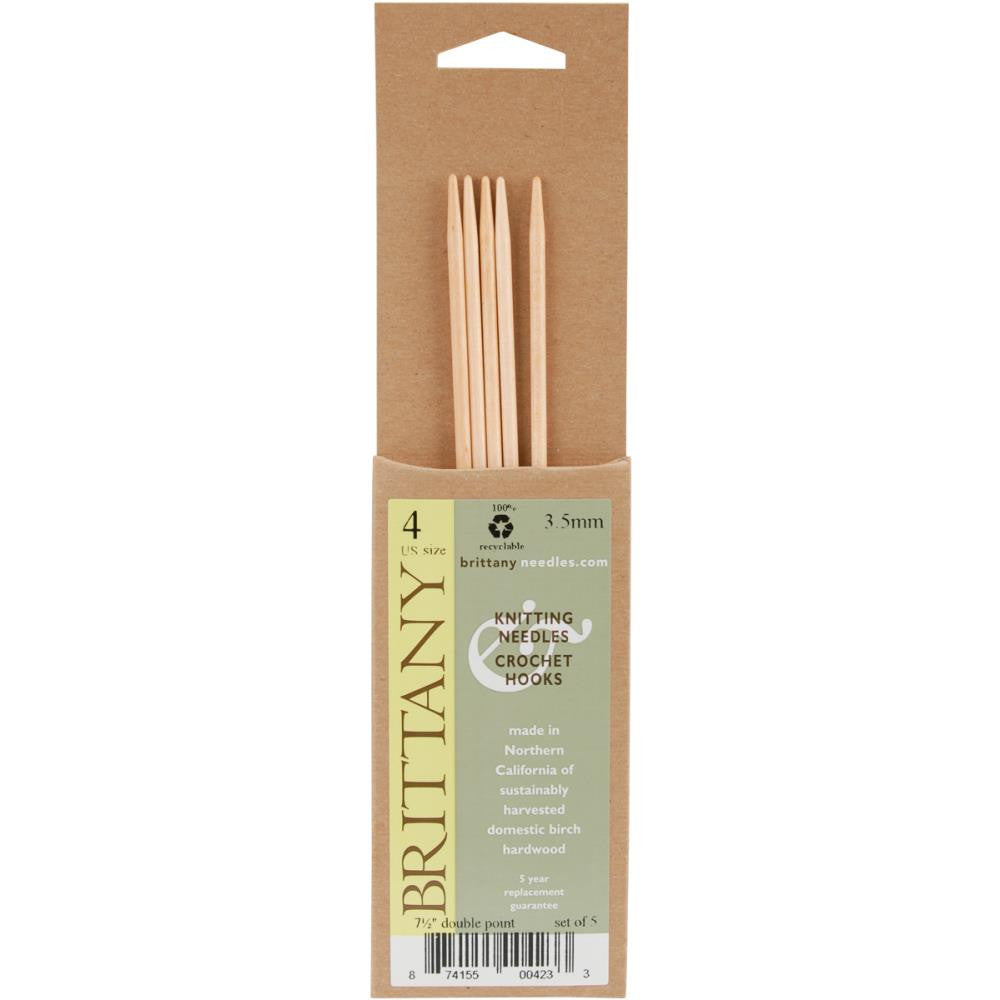 Brittany Birch Double-Pointed Knitting Needles US Size 7 (4.5 mm)