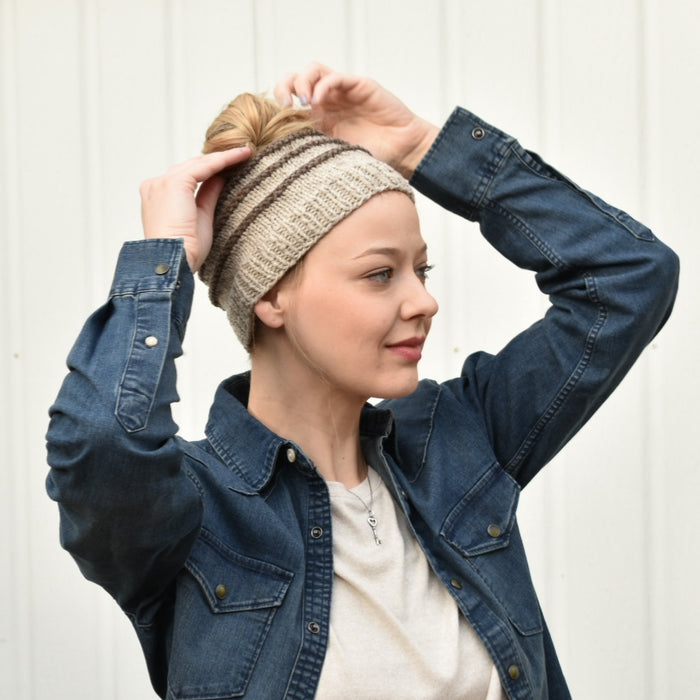 Ponytail Hat from Greenwood Hill Farm