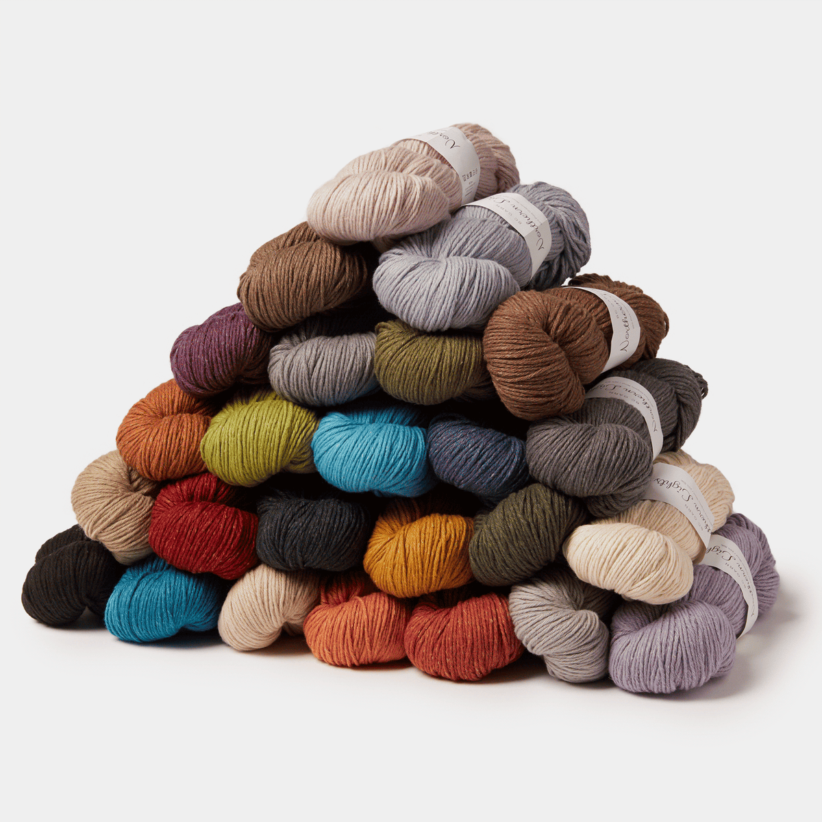 3 x 100 grams Hanks - Fingering Weight Silk Yarn - 600 Yards - Multi Color 9