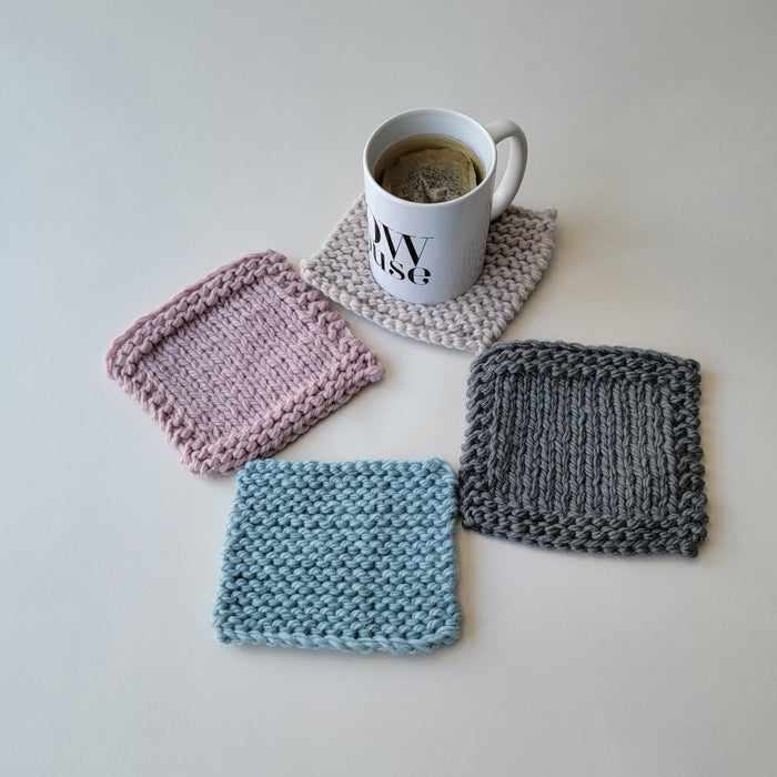 Crochet Kit For Beginners DIY Coaster Knitting Kit With Needles