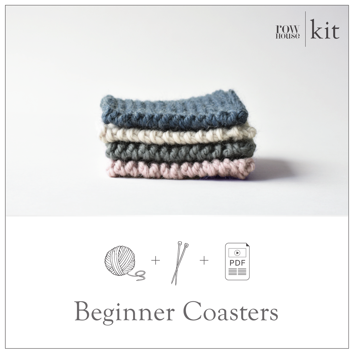 Crochet Kits For Beginners Adults DIY Coaster Knitting Needle Cotton Thread  Hand-woven Tableware Crochet Kits