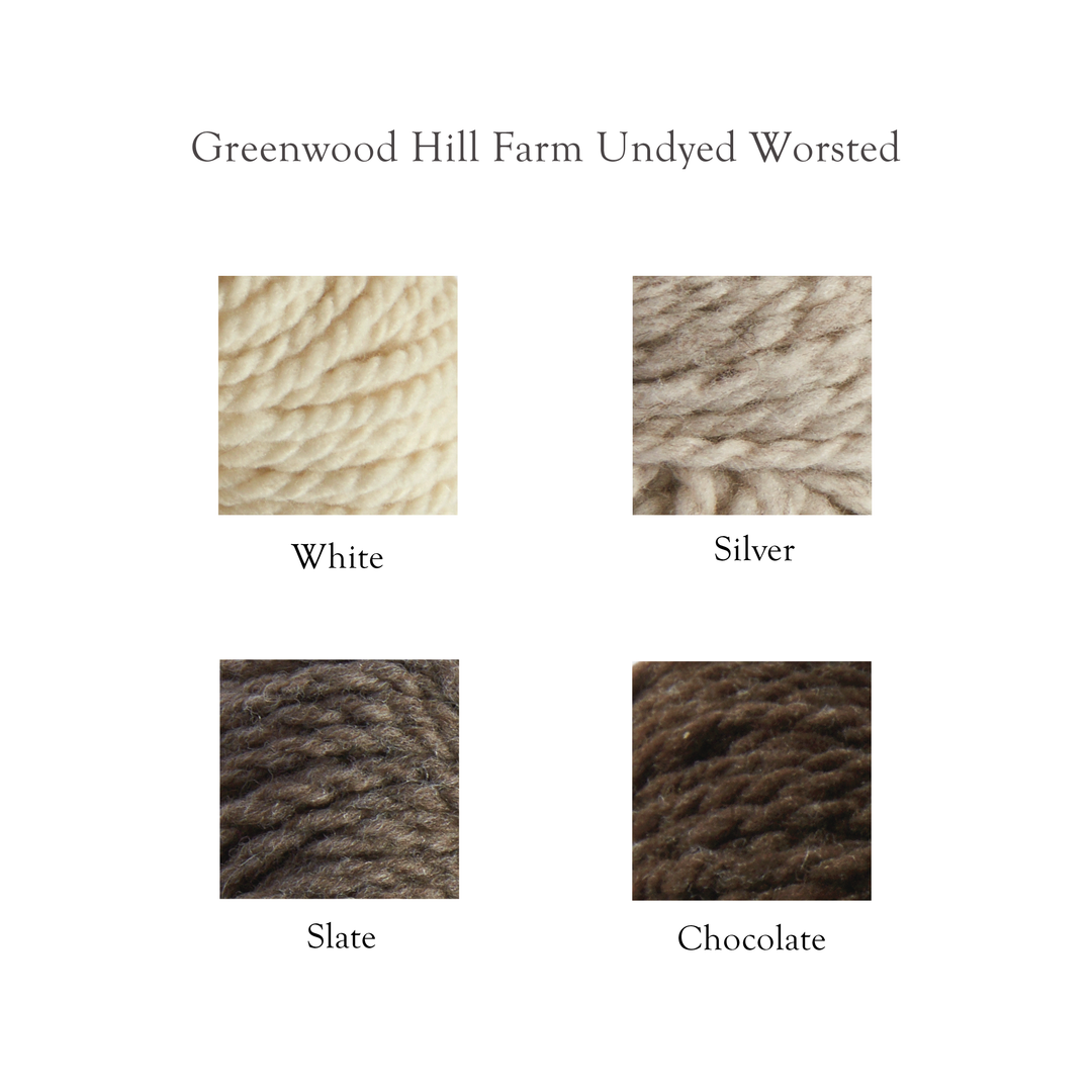 Greenwood Hill Farm Undyed Worsted (100% wool)