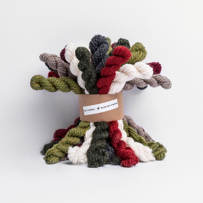 Woolstok Mini Hank Bundle (100% wool) - Holiday Cheer