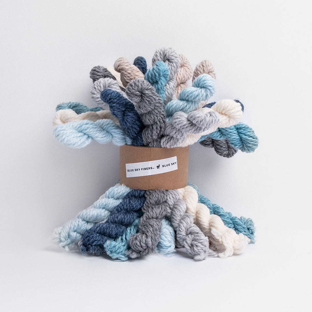 Woolstok Mini Hank Bundle (100% wool) - Holiday Frost