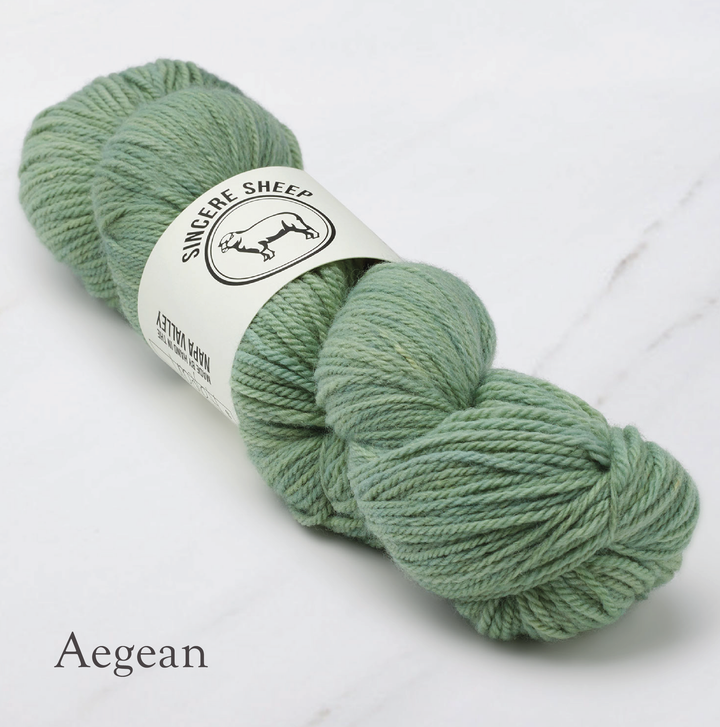 Sincere Sheep Luminous DK weight - wool/silk blend of Sincere Sheep Luminous DK weight - wool/silk blend of